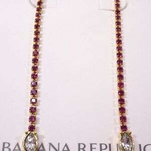 Banana Republic Gold and Purple Earrings